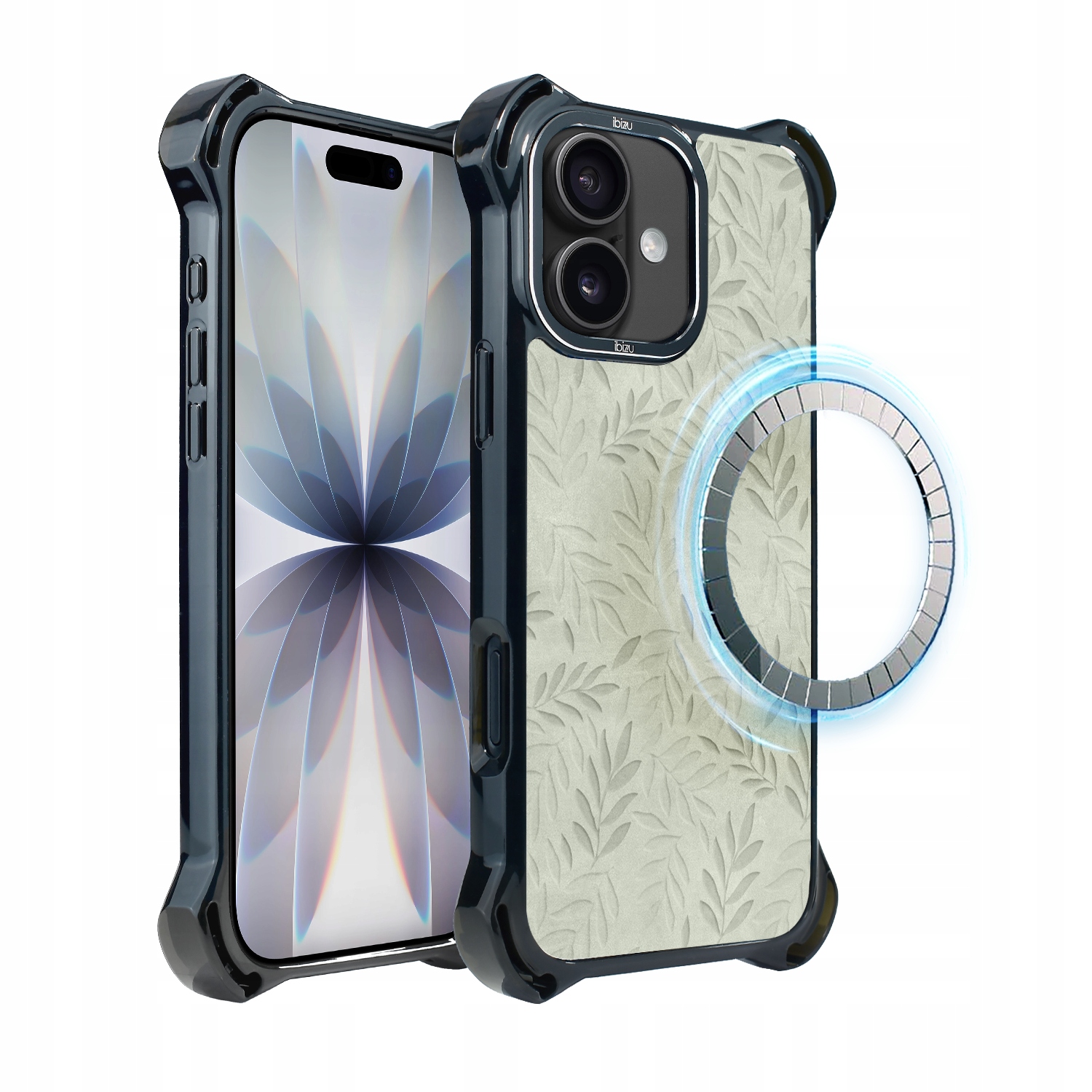 Pouzdro pro iPhone 17 Ibizu DropGuard Ultra s MagSafe, olivová stopa