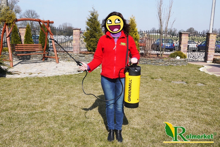 OPRYSKIWACZ SPRYSKIWACZ CIŚNIENIOWY RĘCZNY 8L GB9080 Greenmill + LANCA Zasilanie ręczne