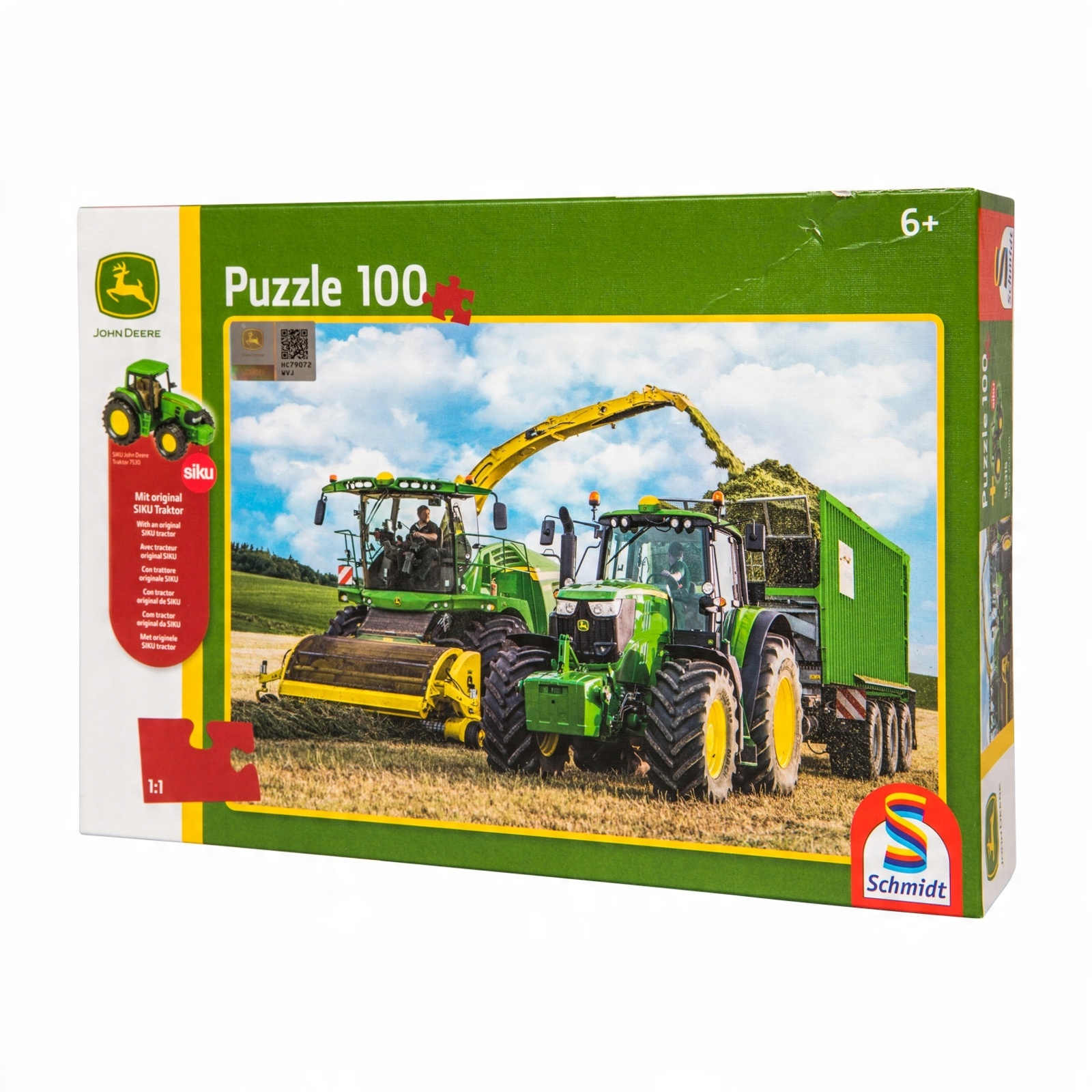 

Puzzle zestaw John Deere 6195M traktorek Siku