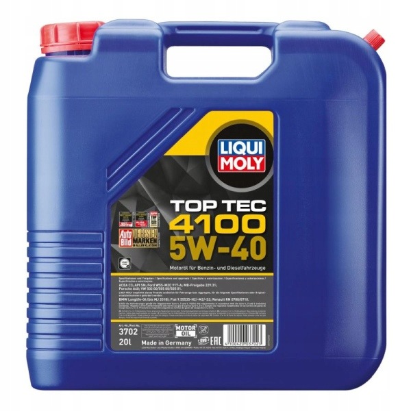 Liqui Moly Olej 5V40 20 L Top Tec 4100 Dpf/fap 502.00 505.00 505.01 22