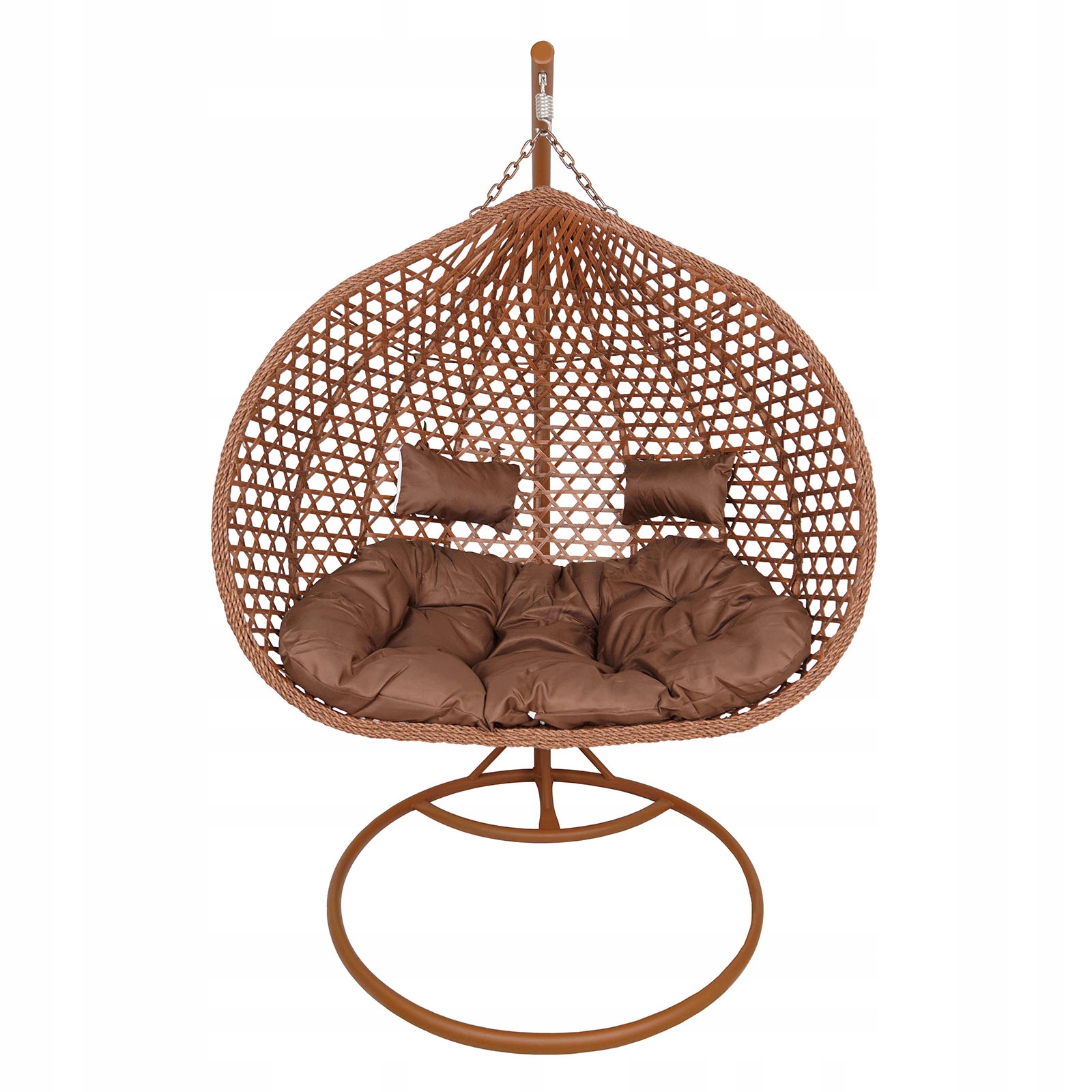 FOTEL WISZĄCY PODWÓJNY DWUOSOBOWY OGRODOWY BRĄZOWY BRĄZ ARUBA Kod producenta ARUBA BRĄZ