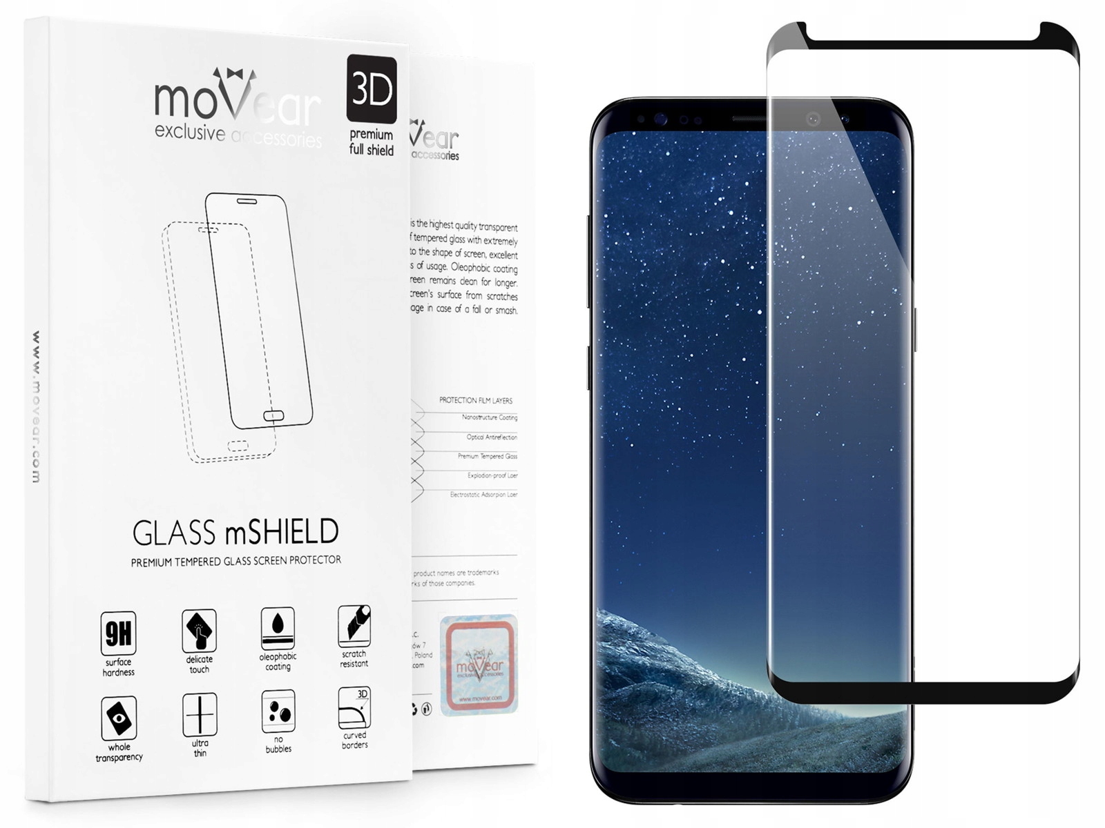 

Szkło Hartowane 3D Samsung Galaxy S8 moVear
