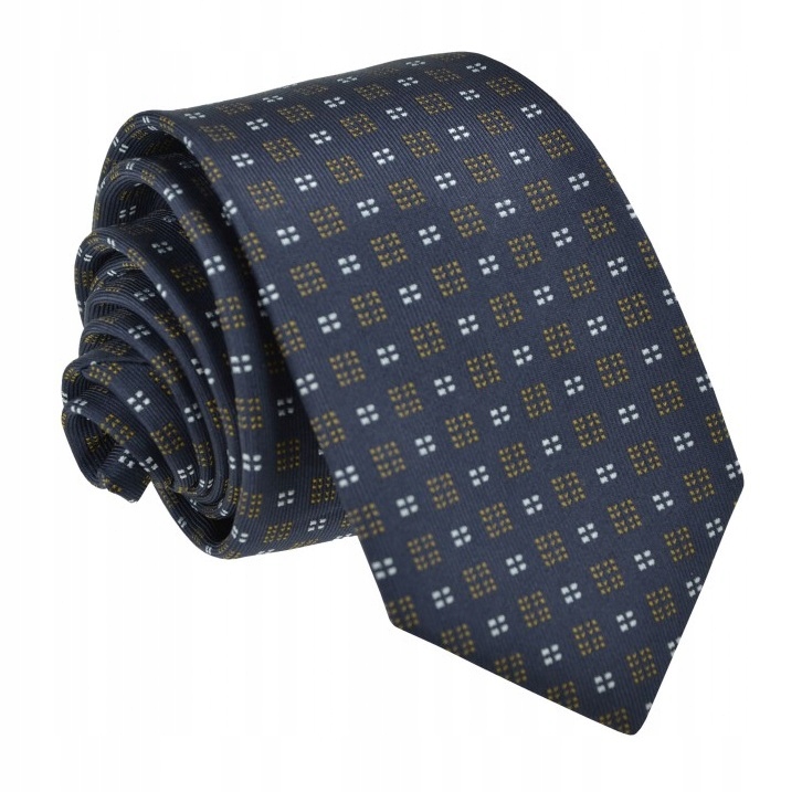 

krawat męski krawaty męskie w kropki 7cm elegancki