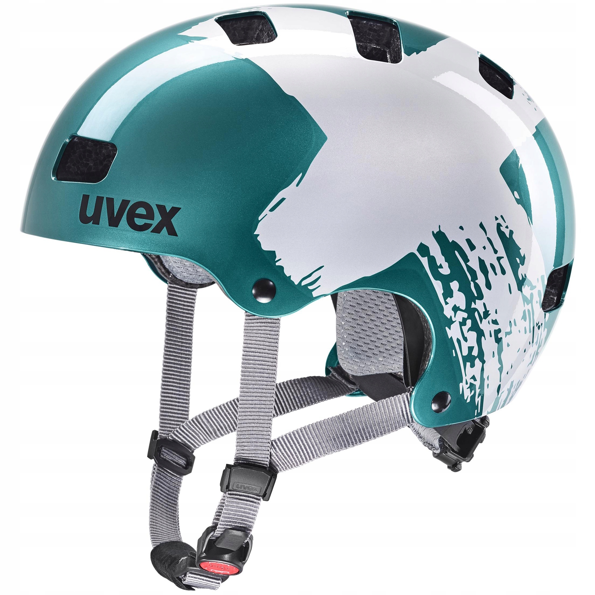 Dětská cyklistická přilba Uvex Kid 3 Teal Silver M 55-58 cm