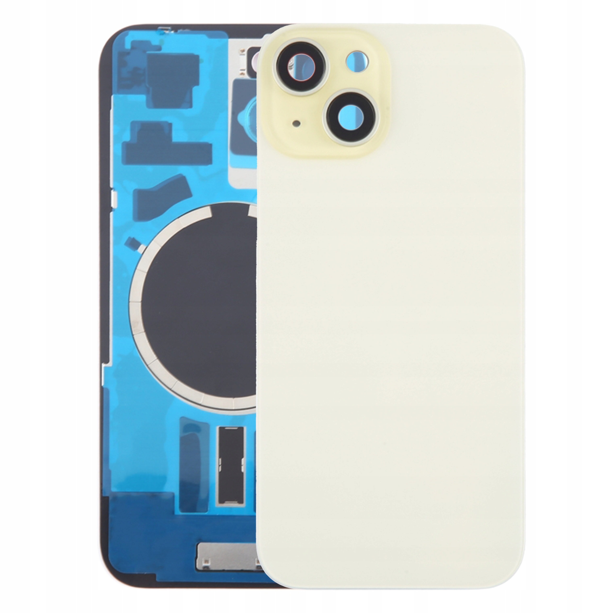 Klapka baterii do iPhone 15 żółta Plecki