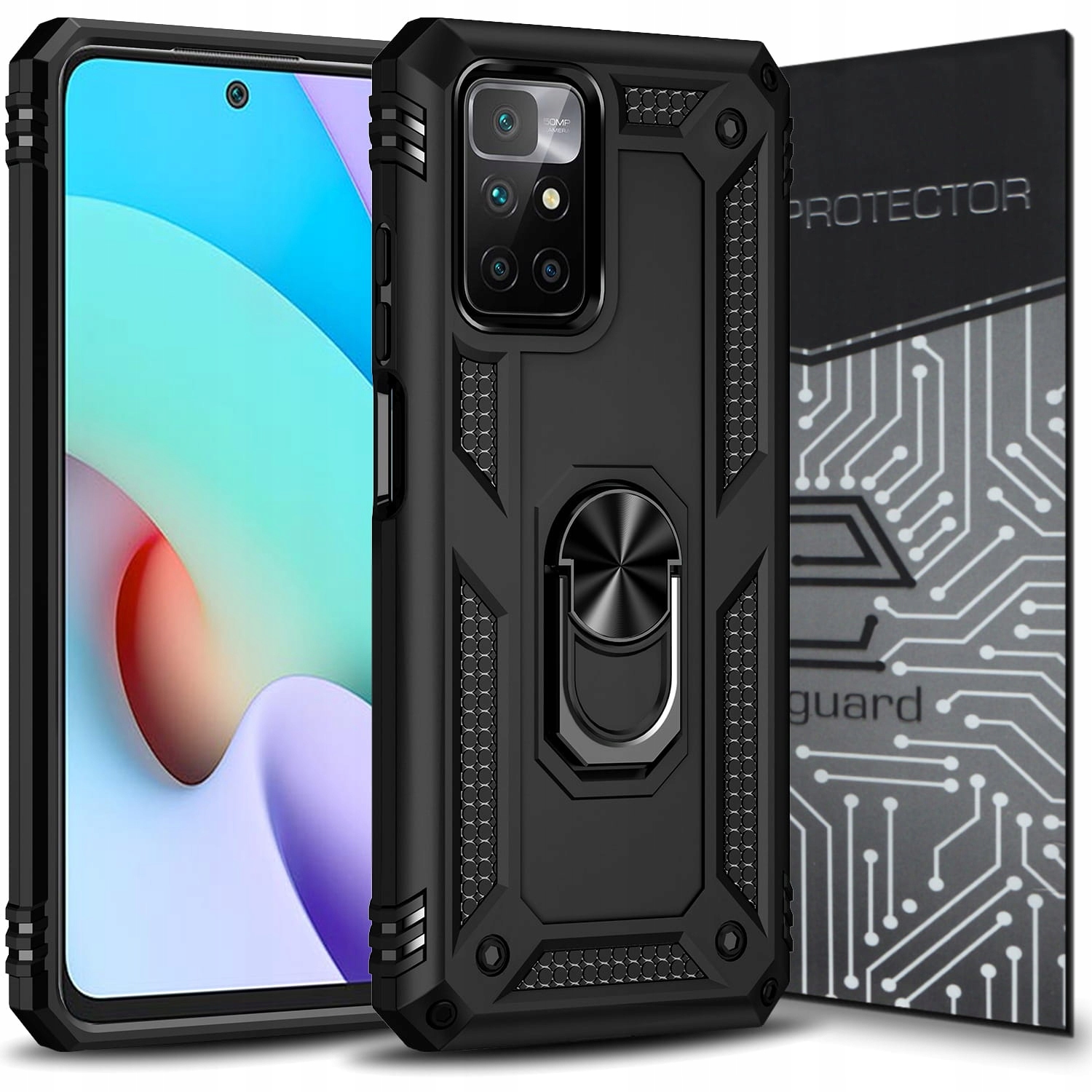 

Case Etui Pancerne+szkło do Xiaomi Redmi 10