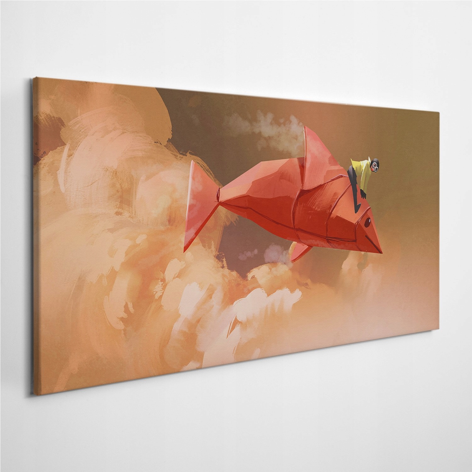 

Foto-obraz na ścianę Origami Papier Ryby 120x60 cm