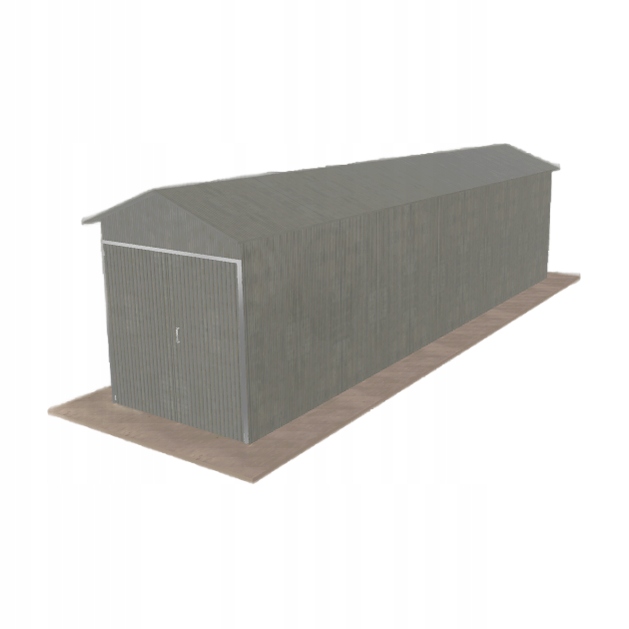 Plechová garáž 2x8.5 m jednopolohová, sedlová Pozink