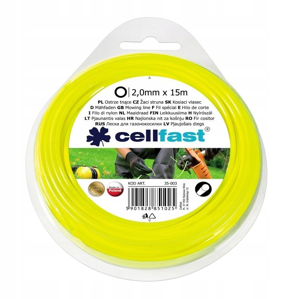 

Żyłka Tnąca do Kosy Podkaszarki 15mb Okrągła 2.0mm