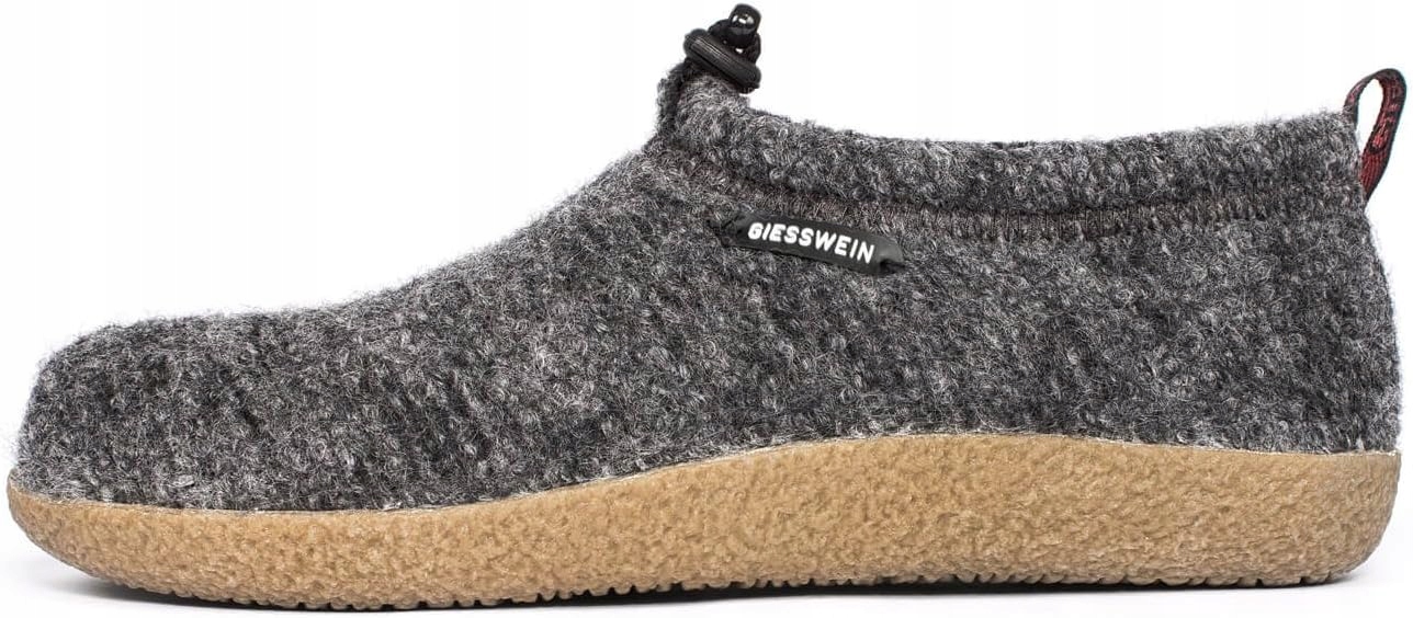 Giesswein Papuče Šedé Melírované Pantofle S Logem 46 Jji