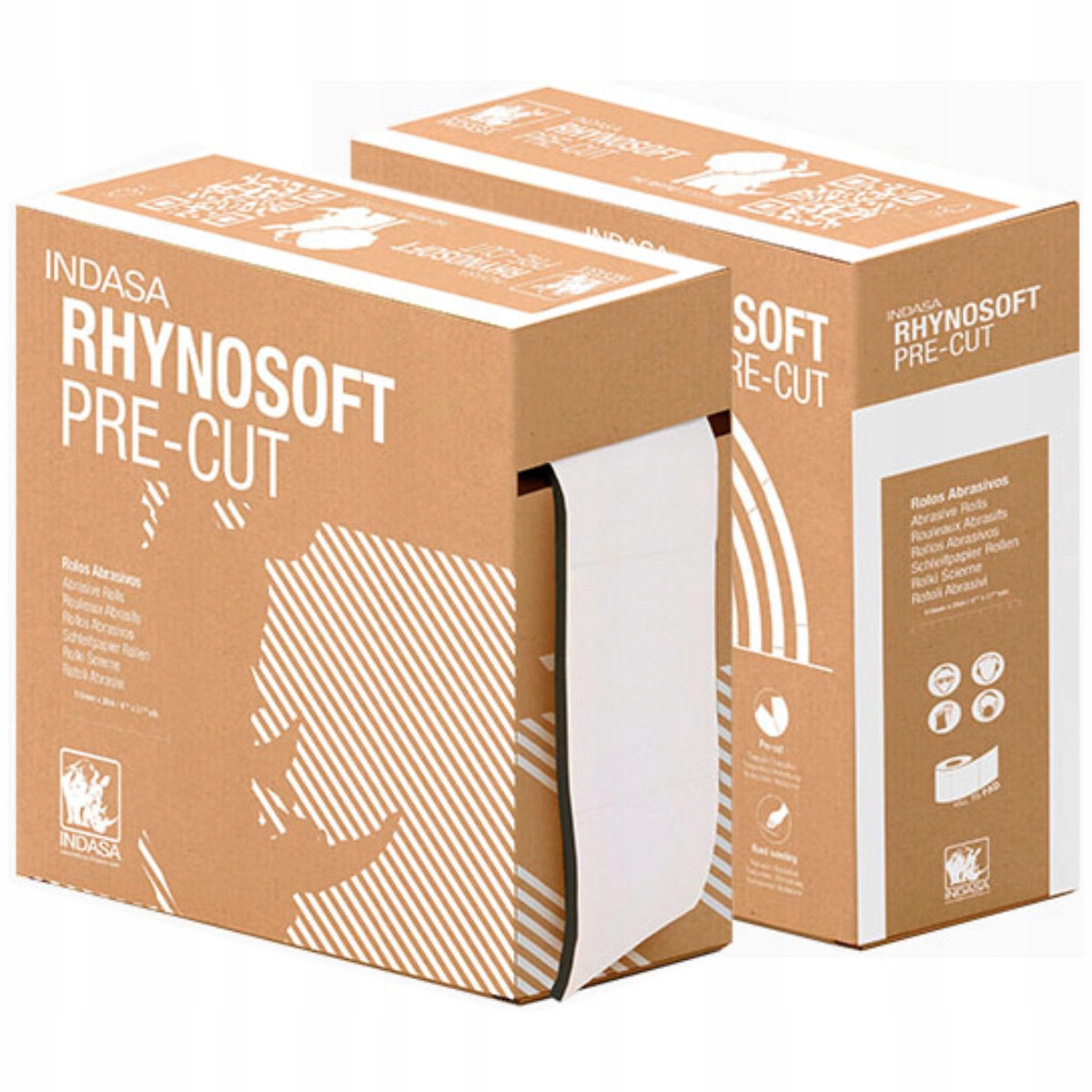 Papier Ścierny na Gąbce Indasa Rhynosoft Pre Cut 115mm P500 x 1m