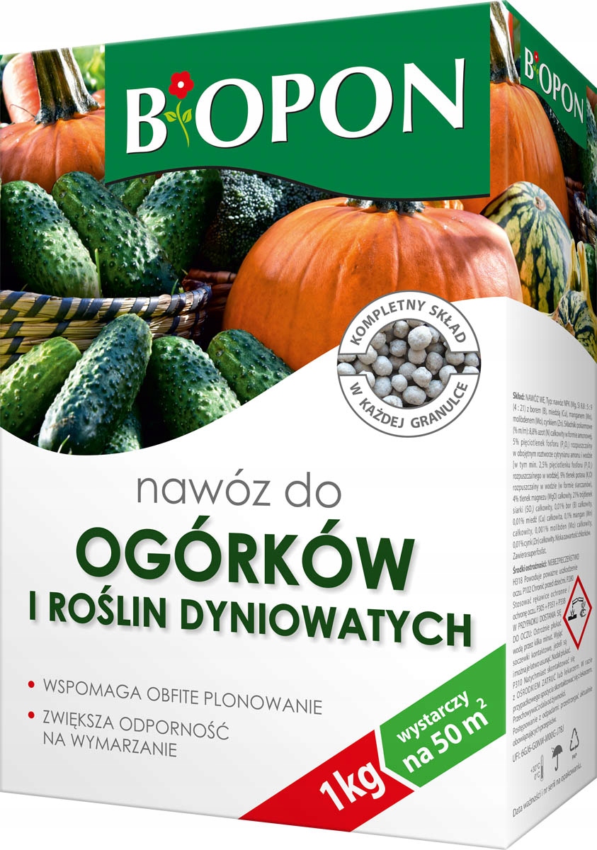 

Nawóz Do Ogórków I Roślin Dyniowatych 1kg Biopon