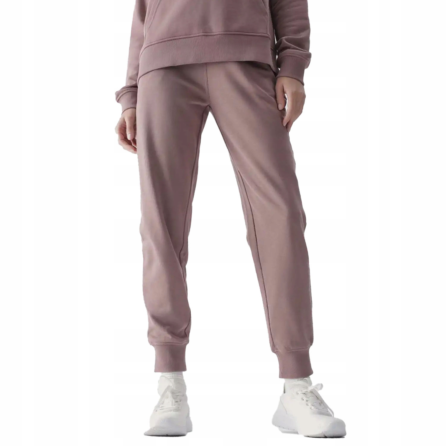 SPODNIE DRESOWE DAMSKIE 4F SPORTOWE DRESY BAWEŁNIANE Z KIESZENIAMI MM00945 Marka 4F