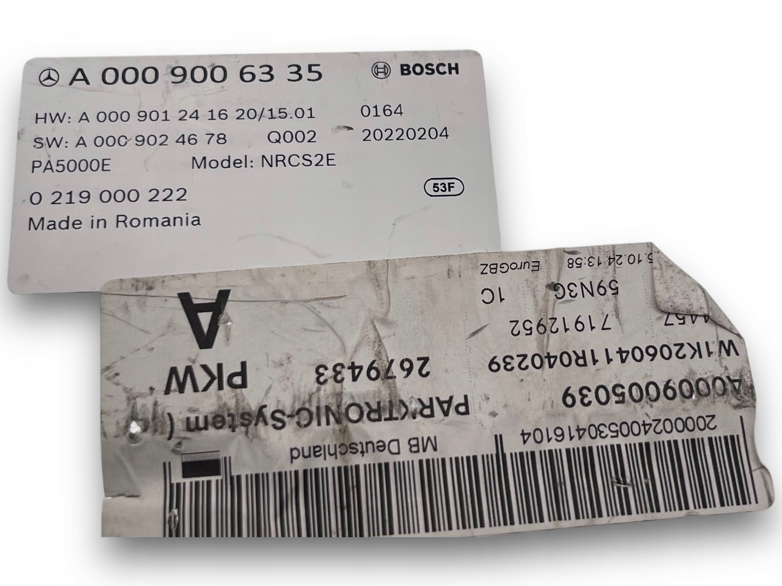 module control unit PDC PTS Mercedes W206 A0009006335 $J