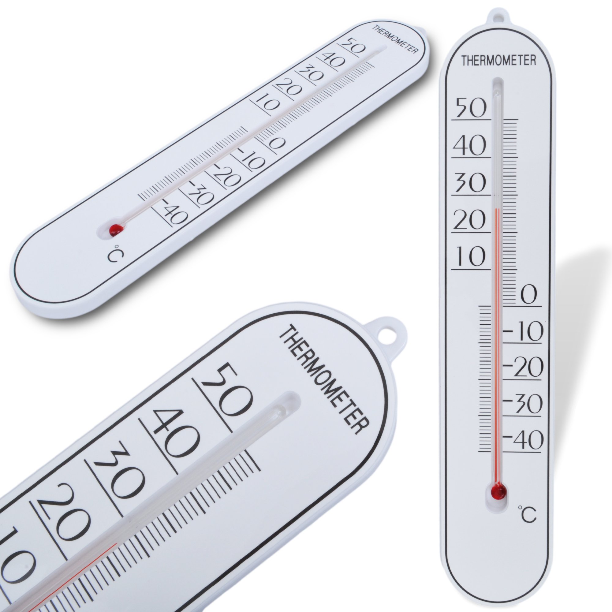 TERMOMETR ZEWNĘTRZNY WEWNĘTRZNY NA OKNO ŚCIANĘ OKIENNY PŁASKI WISZĄCY