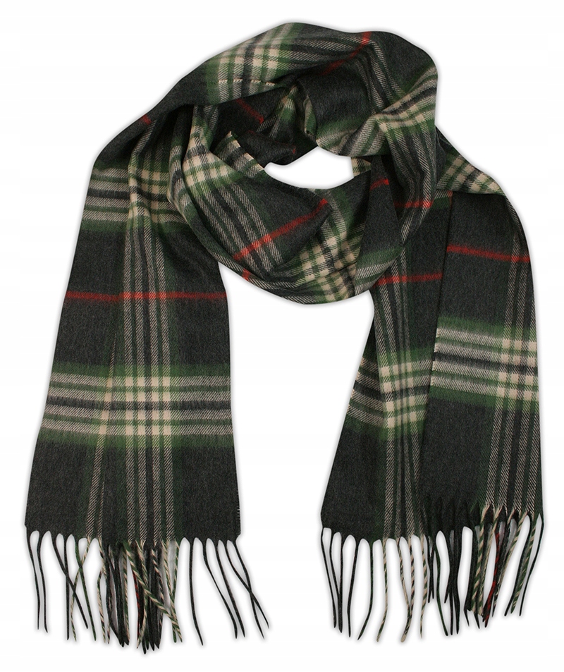 

Popielato-Zielony Szaliki Firmy V.Fraas Cashmink