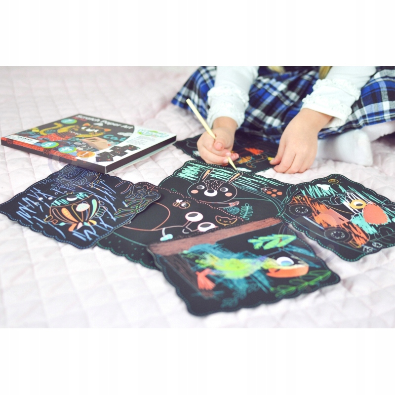 POMYSŁ NA PREZENT DLA 3 LETNIEJ DZIEWCZYNKI KREATYWNY ZESTAW WYDRAPYWANKA EAN (GTIN) 5904326941137