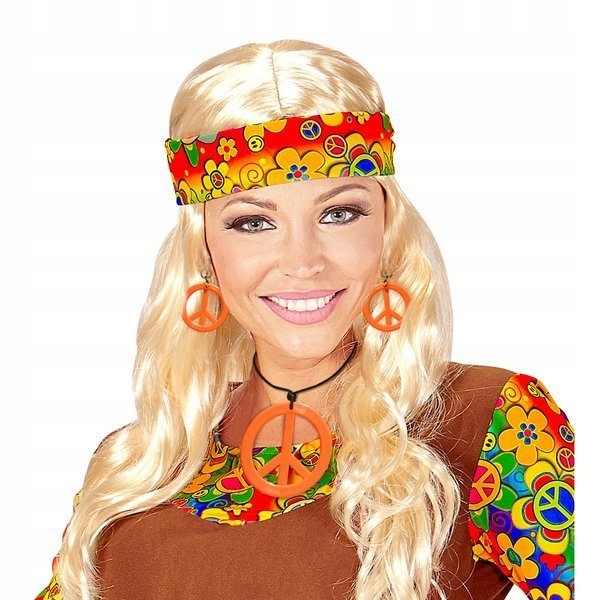 BIŻUTERIA ZESTAW HIPISA HIPIS WOODSTOCK POMARAŃCZ Marka Widmann