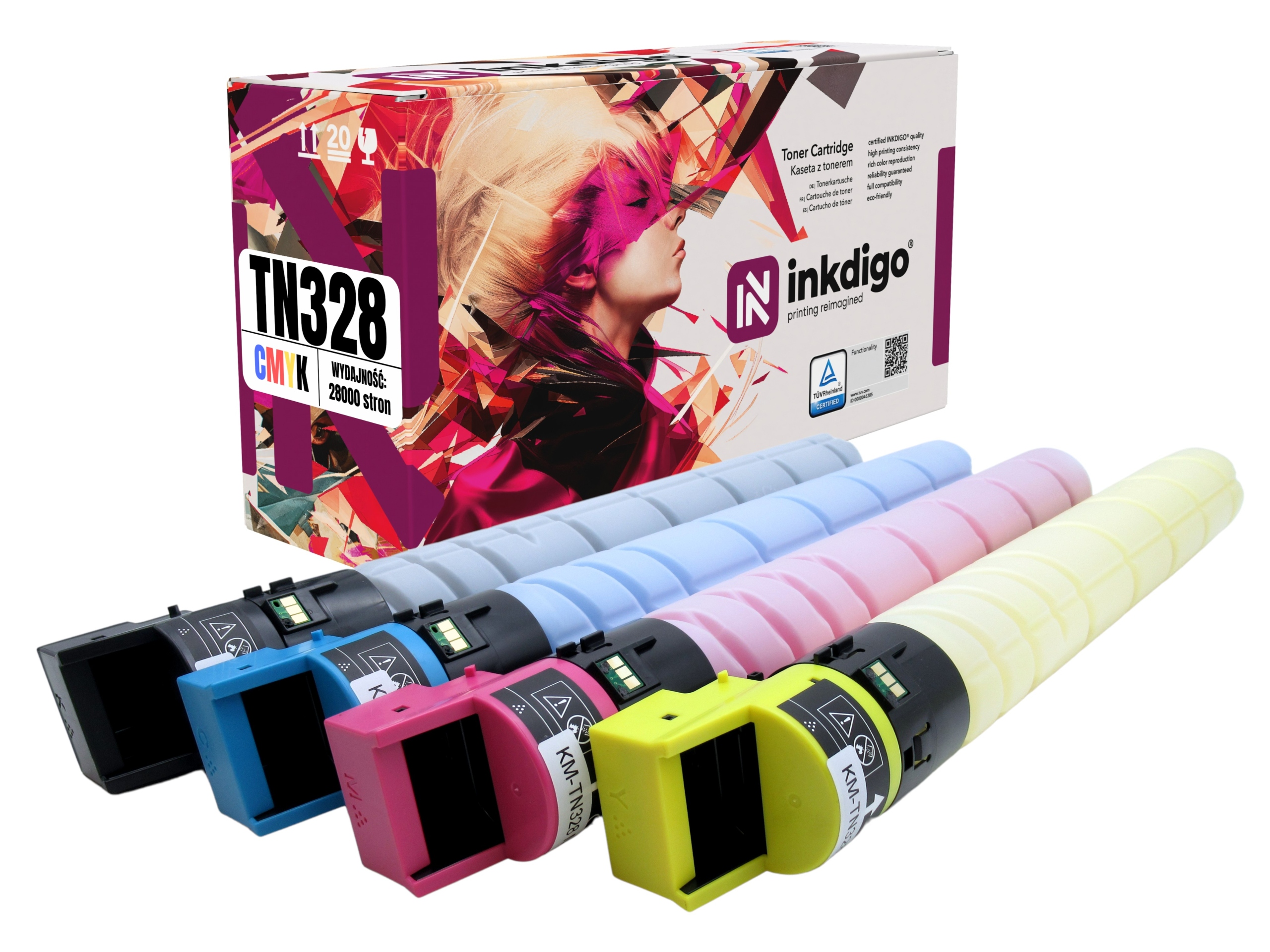Set Náhradních Tonerů TN328 Pro Konica Minolta Bizhub C250i C300i C360i