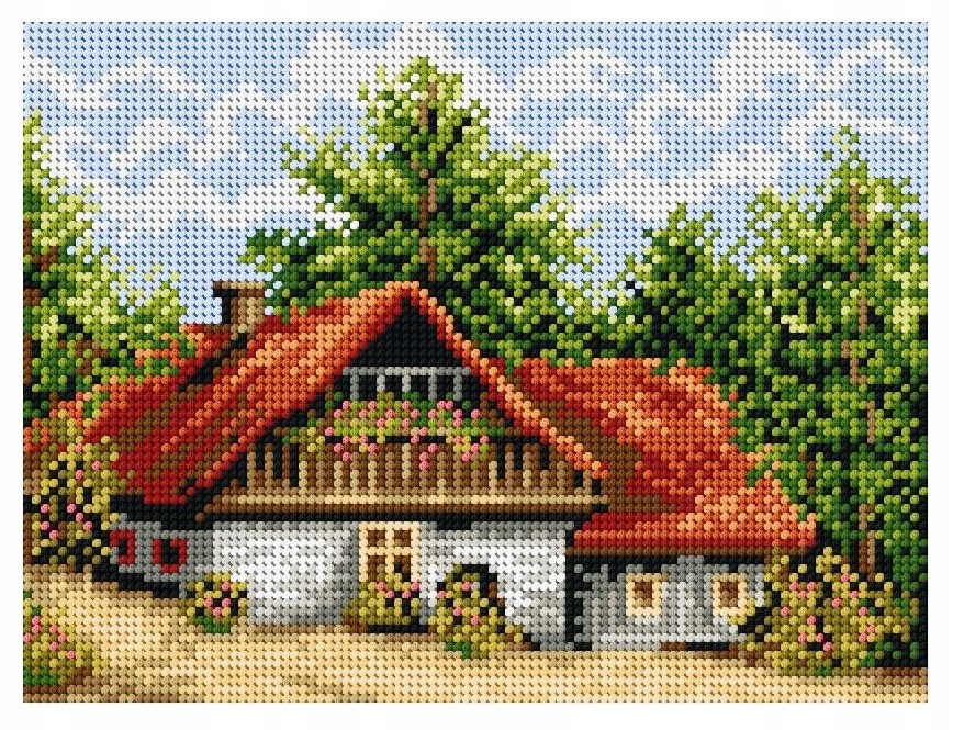 Vyšívací sada křížková mulinka, vyšívací chata 5009 Ariadna 18x24