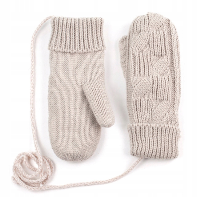 

Rękawiczki Jednopalczaste Sznurek Ocieplone Zimowe