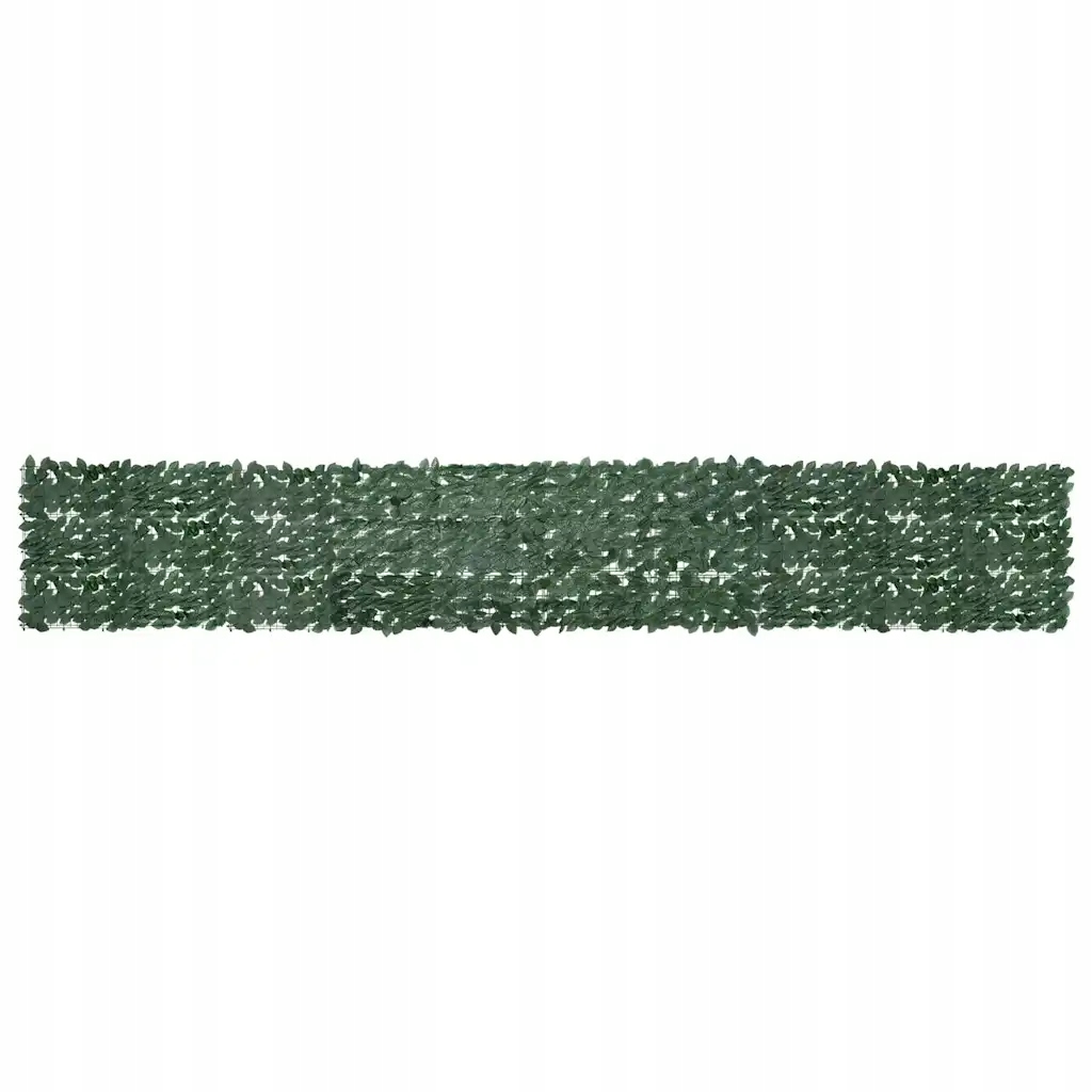 Paraván ze zelených listů, polyetylen a tkanina, 500 x 75 cm