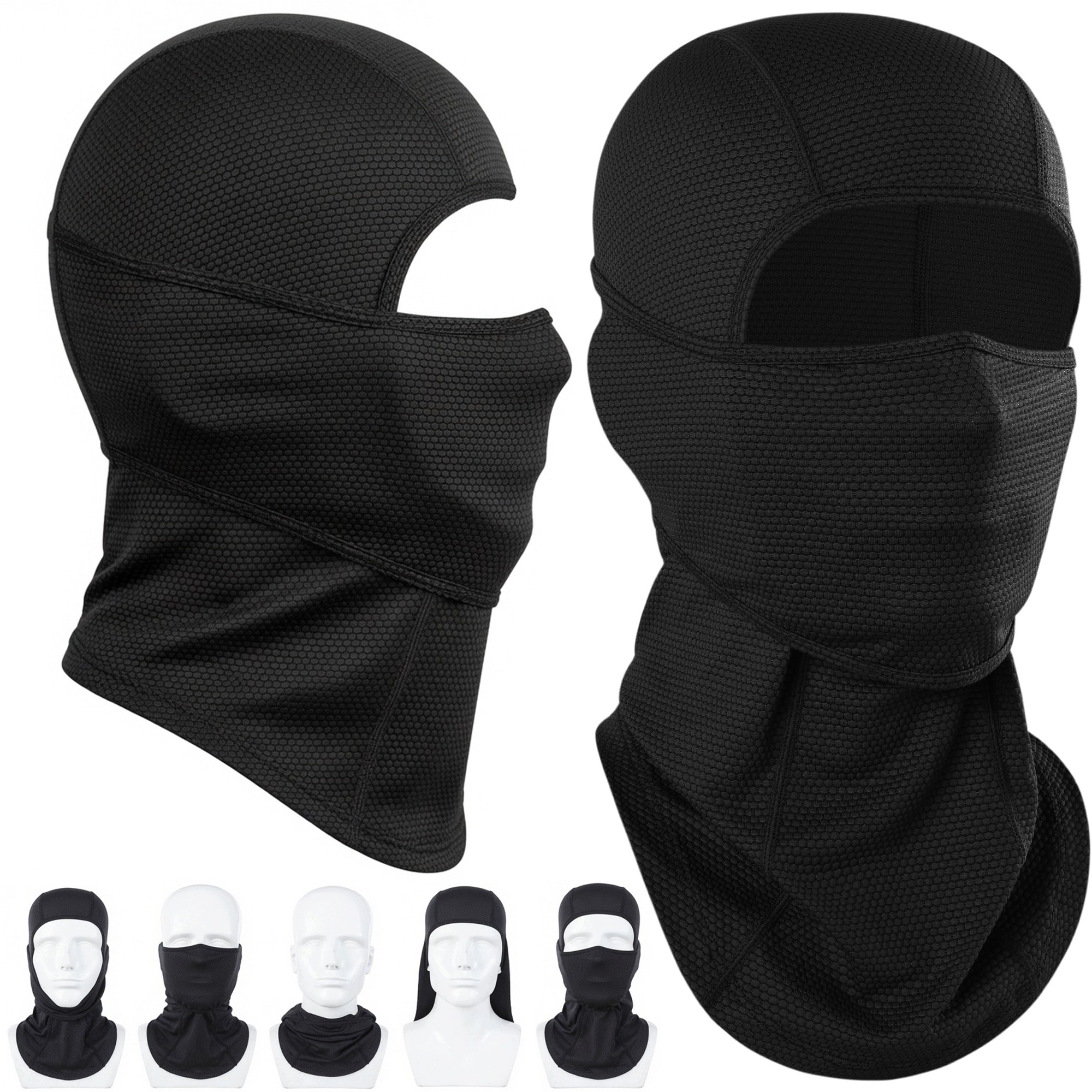 Kominiarka Motocyklowa Balaclava Pod Kask Czapka Szalik Chusta Komin 6W1