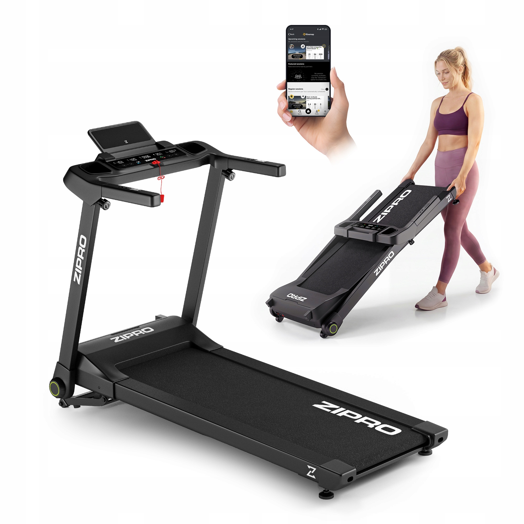 Bieżnia Elektryczna Treningowa Domowa Składana do biegania Zipro Ramble