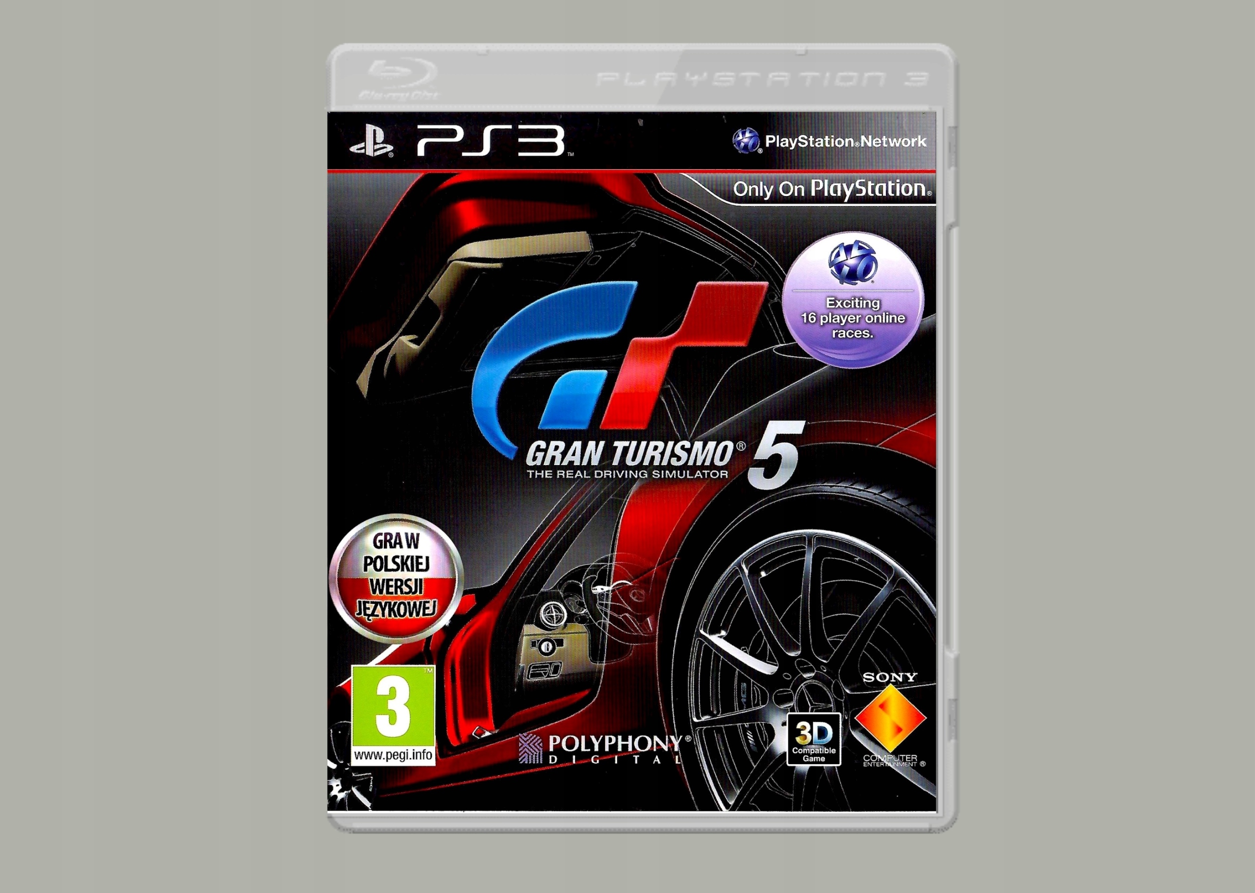 PS3 GRAN TURISMO 5 Po Polsku PL NAJSZYBSZA gra na PS3 WYGRAJ + gratis Tryb gry massive online multiplayer multiplayer singleplayer
