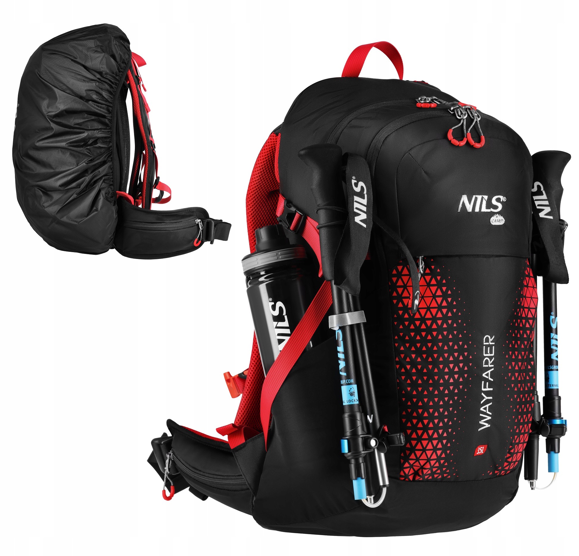 Velký Batoh 35 l Trekkingový městský batoh pro práci na kole i do hor