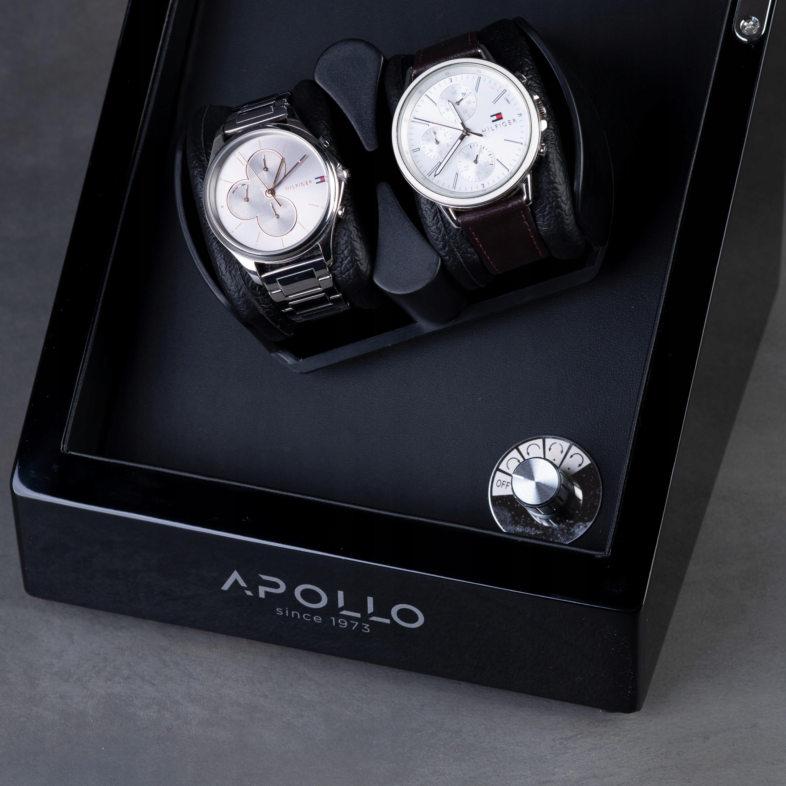 Rotomat Apollo Na 2 Zegarki Premium Since 1978 Kolor czarny