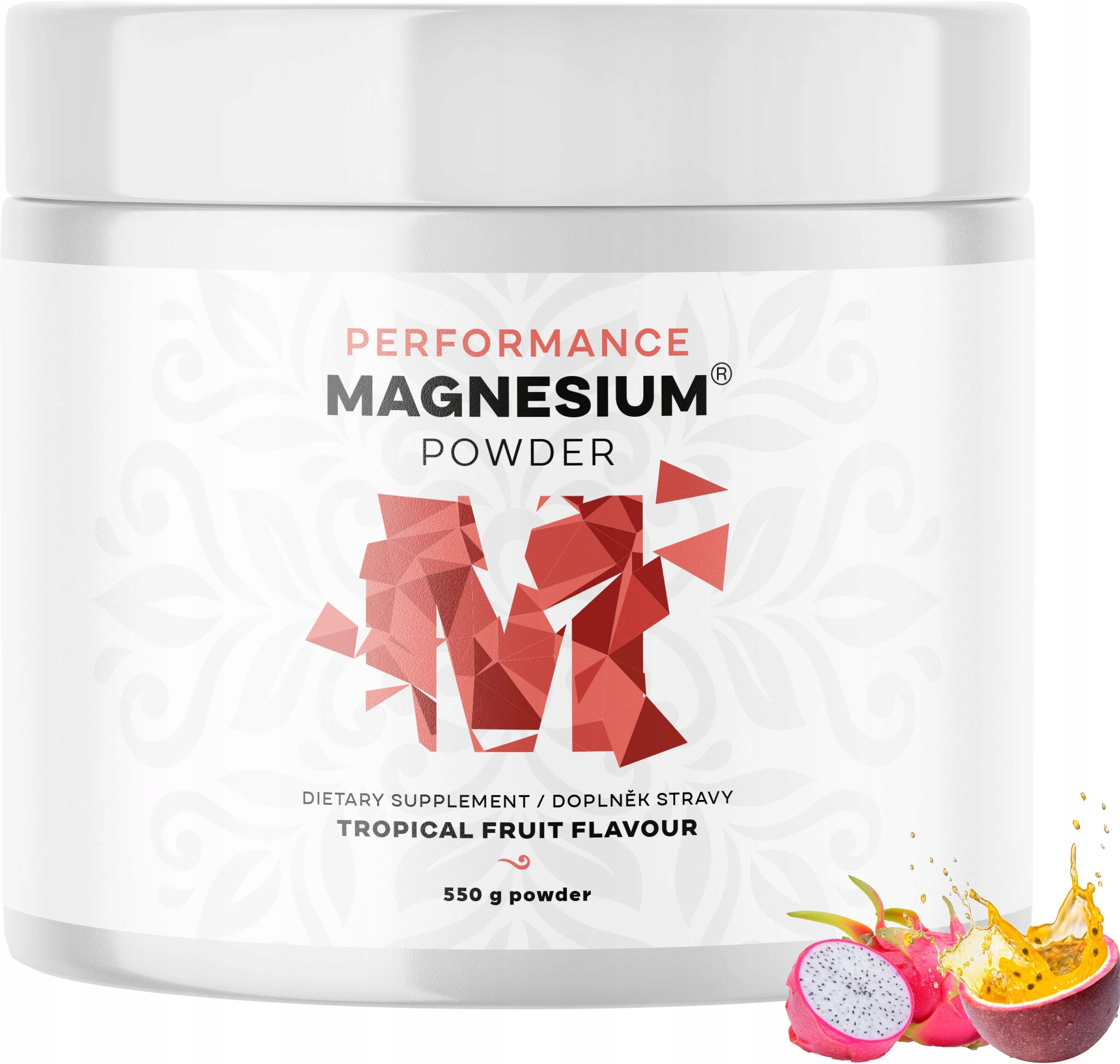 Performance Magnesium Powder (bisglicynian magnezu), 550 g Smak: Limonka