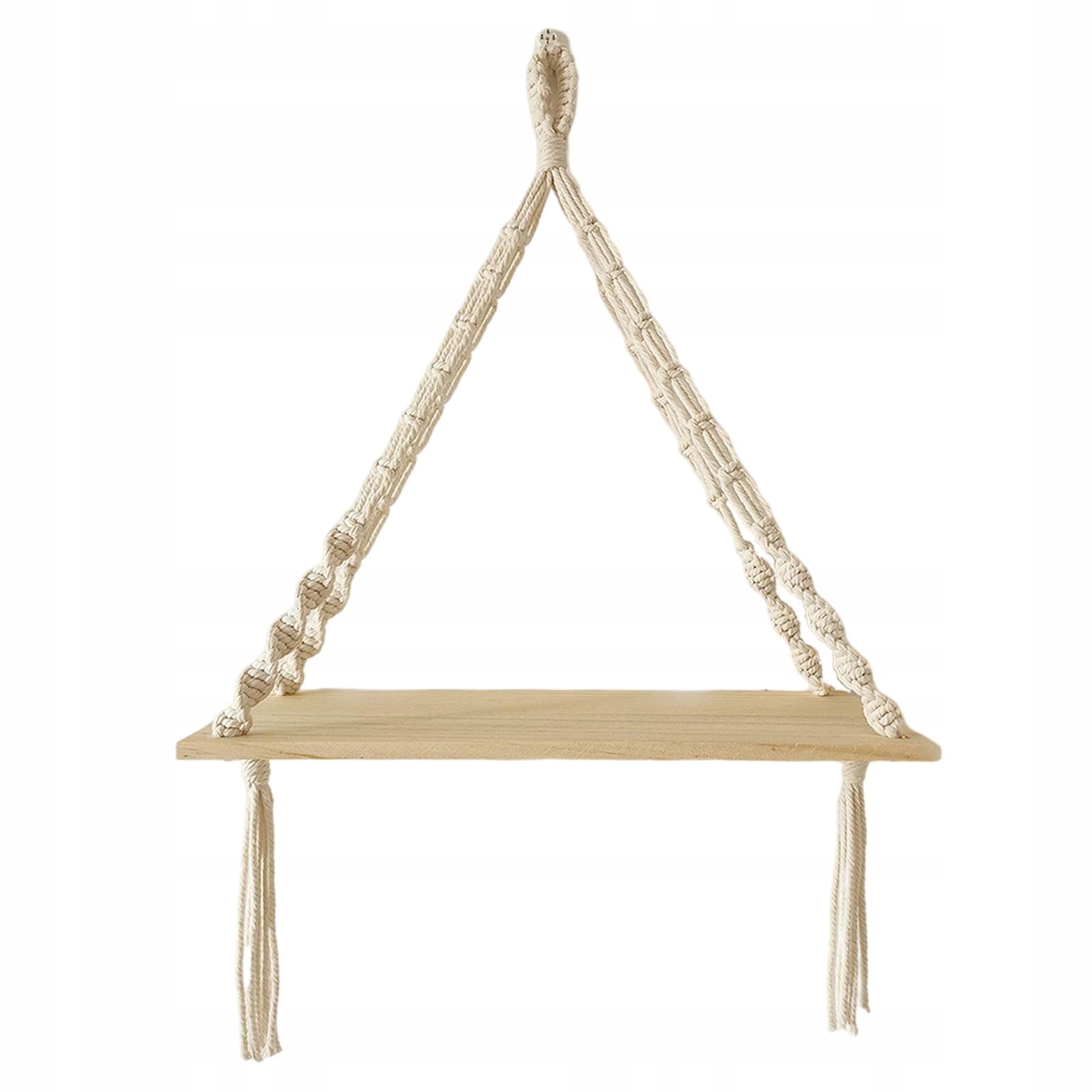 Triangle Macrame Shelf Wall Organizer Floating Shelves Wall Shelf for Wood Liczba elementów w zestawie 100 szt.