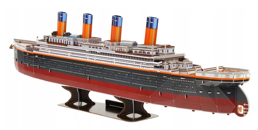 

Puzzle 3D Titanic Duży Statek 81cm