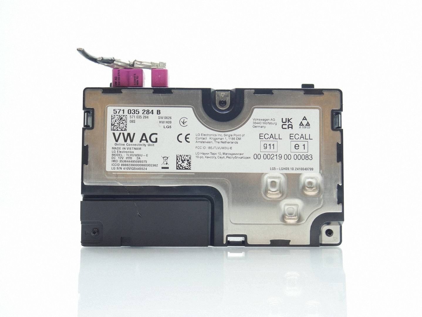 module control unit USLUG ONLINE VW GOLF VIII 8 5H 571035284B