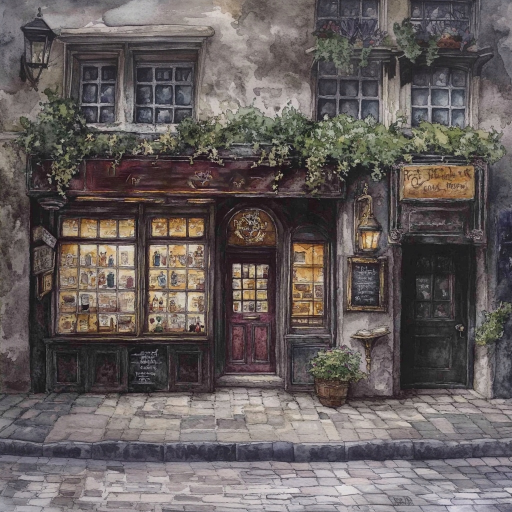 Obraz Na Plátně Canvas Město Ulice Vitrína Kouzelný Obchod Okno 80x80