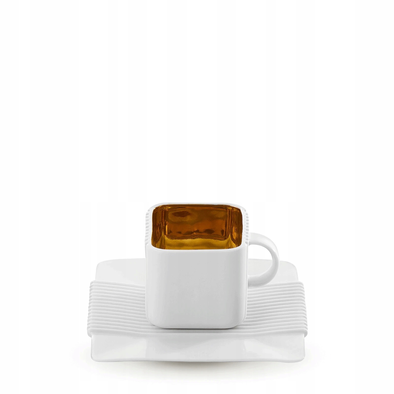 Šálka na espresso System biela/zlatá stredná časť Ćmielów