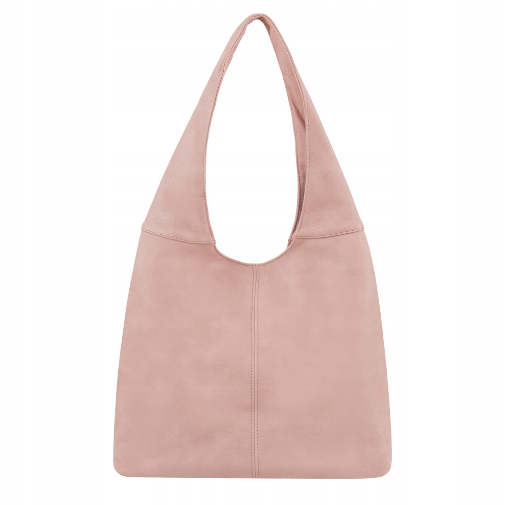 RÓŻOWA TOREBKA WOREK SHOPPER KLASYCZNA TORBA PUDROWY RÓŻ MIĘKKA SKÓRA