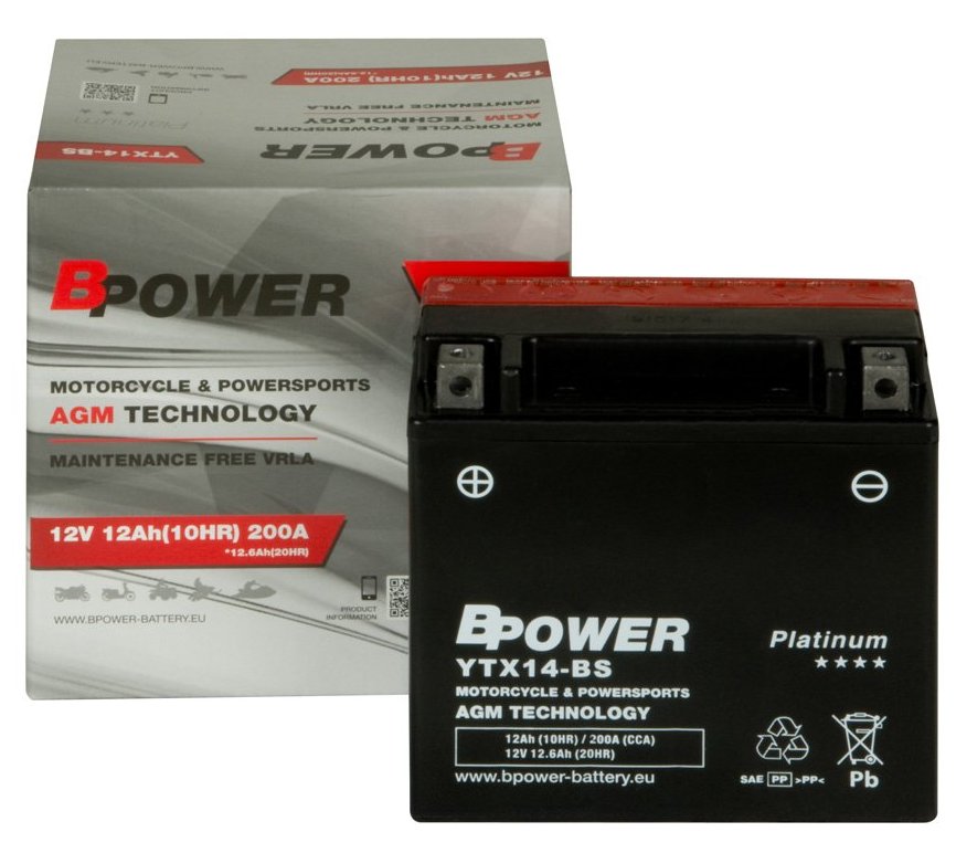 Batéria Bpower YTX14-BS 12Ah 200A YTX14