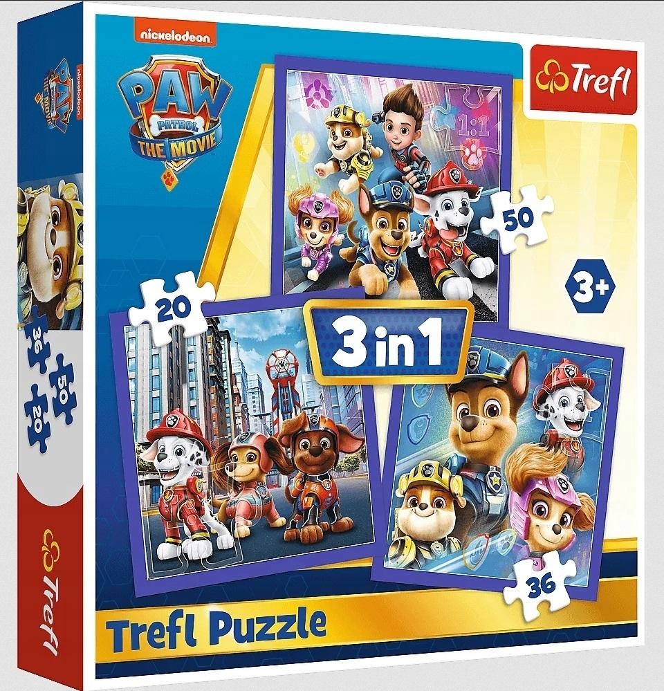 

Trefl Puzzle 3w1 Psi Patrol gotowy do akcji