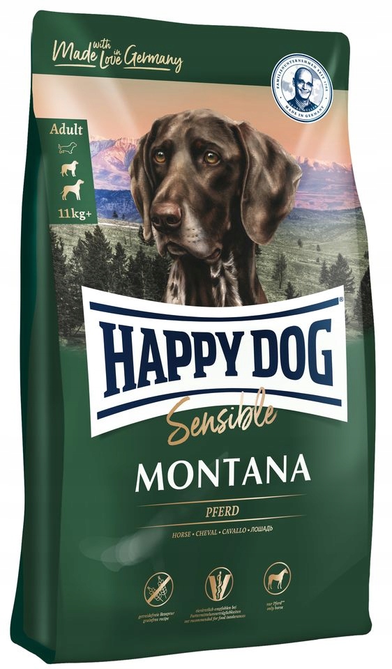 Happy Dog Sensible Montana koně a brambory suché krmivo pro psy 10 kg
