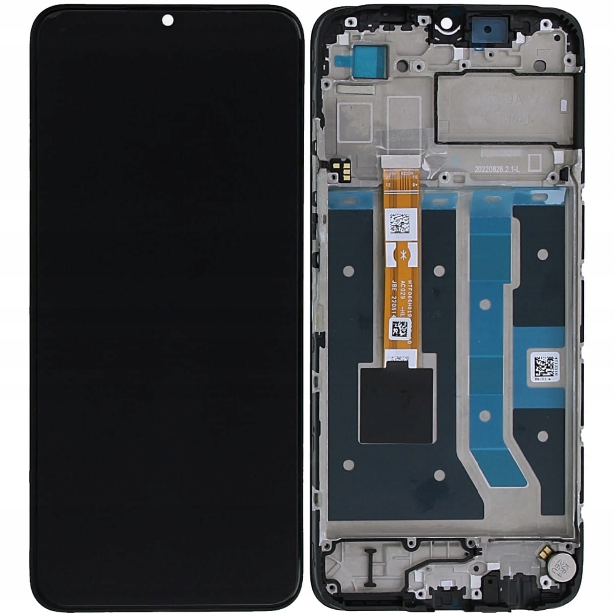 Org LCD displej Oppo A17 Oppo A17k 4G Čierny (black) S Rámčkom