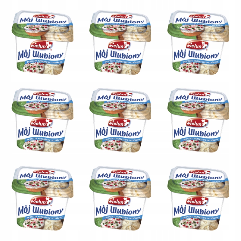 Wieluń Twarożek kanapkowo-sernikowy Mój Ulubiony 450g X9