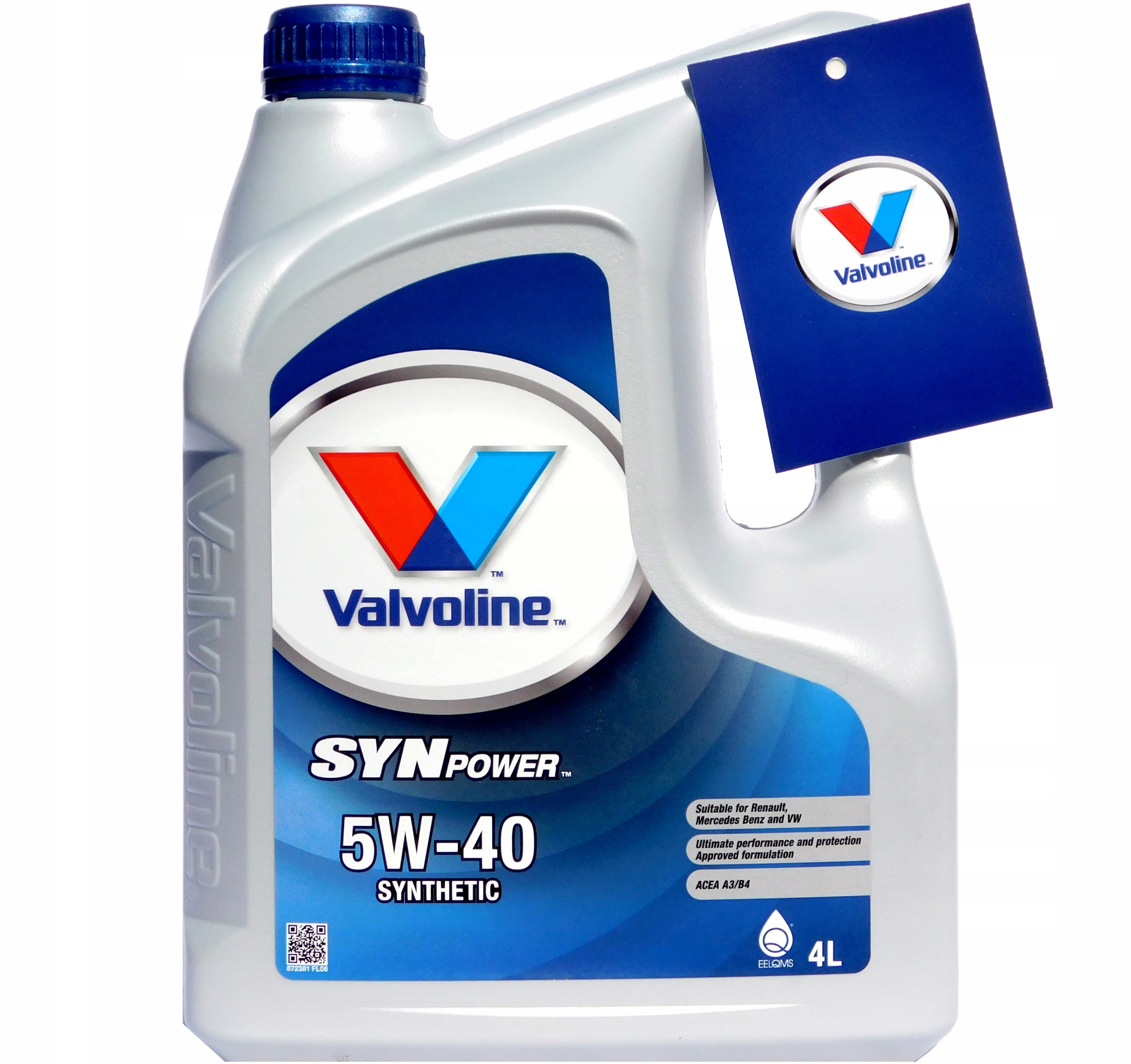 

Valvoline SynPower 5W40 4L A3/B3 A3/B4 Sn/cf Nowy