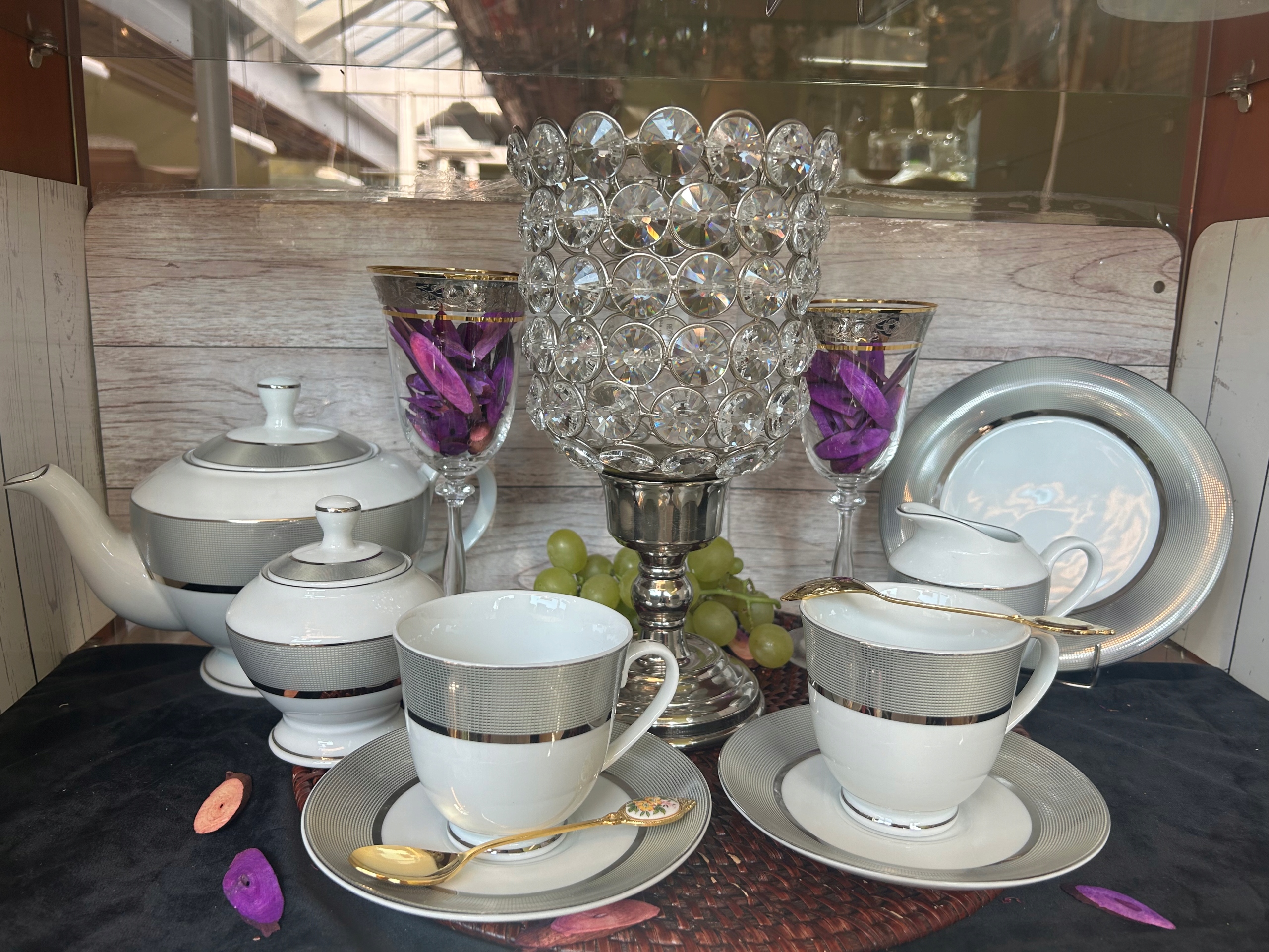 Serwis Do Herbaty Porcelanowy Opal Platin 6/15