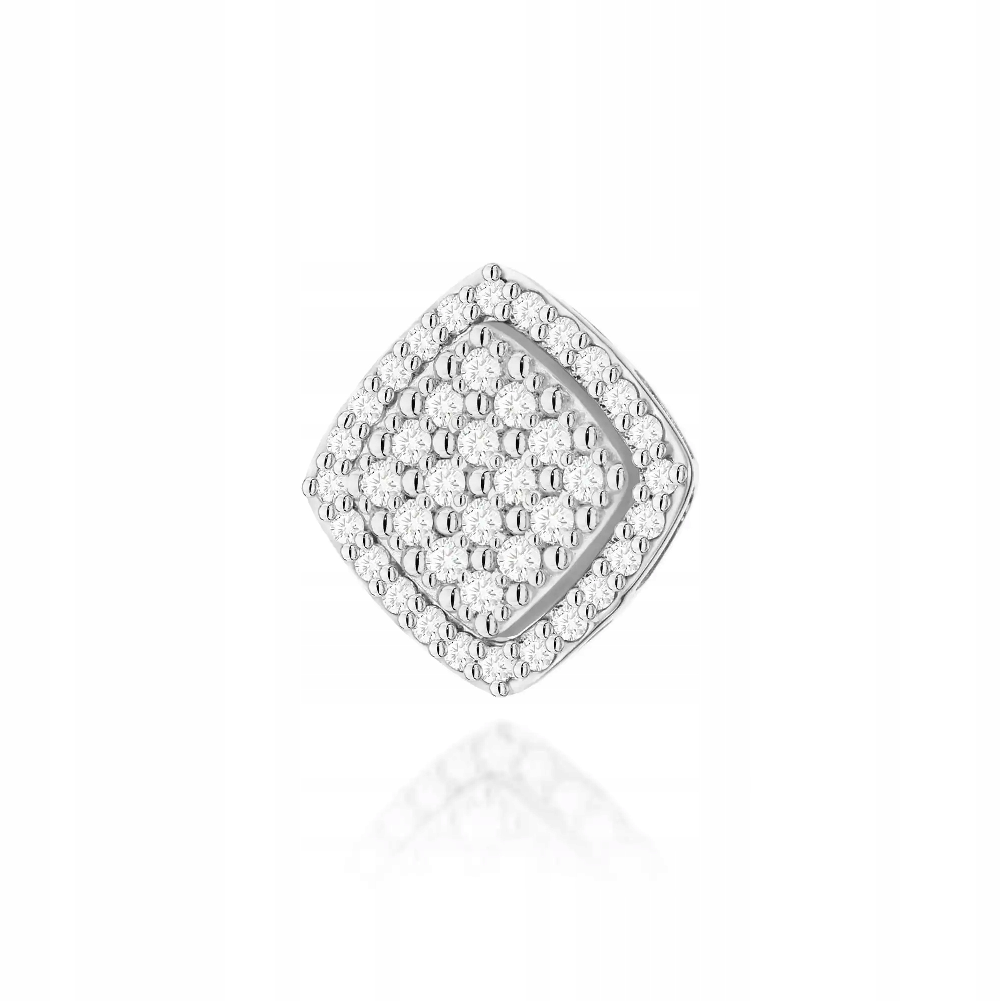 Zlatý přívěsek 585 s diamanty, bílé zlato, elegantní, ideální jako dárek