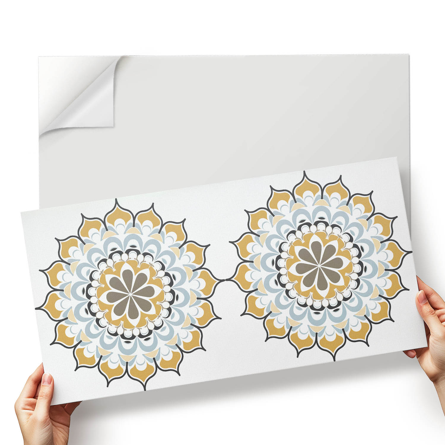 Vinylové dlaždice S Potiskem Mandala s jemnými detaily 6x60x30 cm