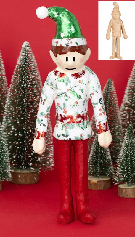 Kreativní sada Pro Rukodělné Aktivity Figura k ozdobení Elf 25 X 10 X 4 CM velká