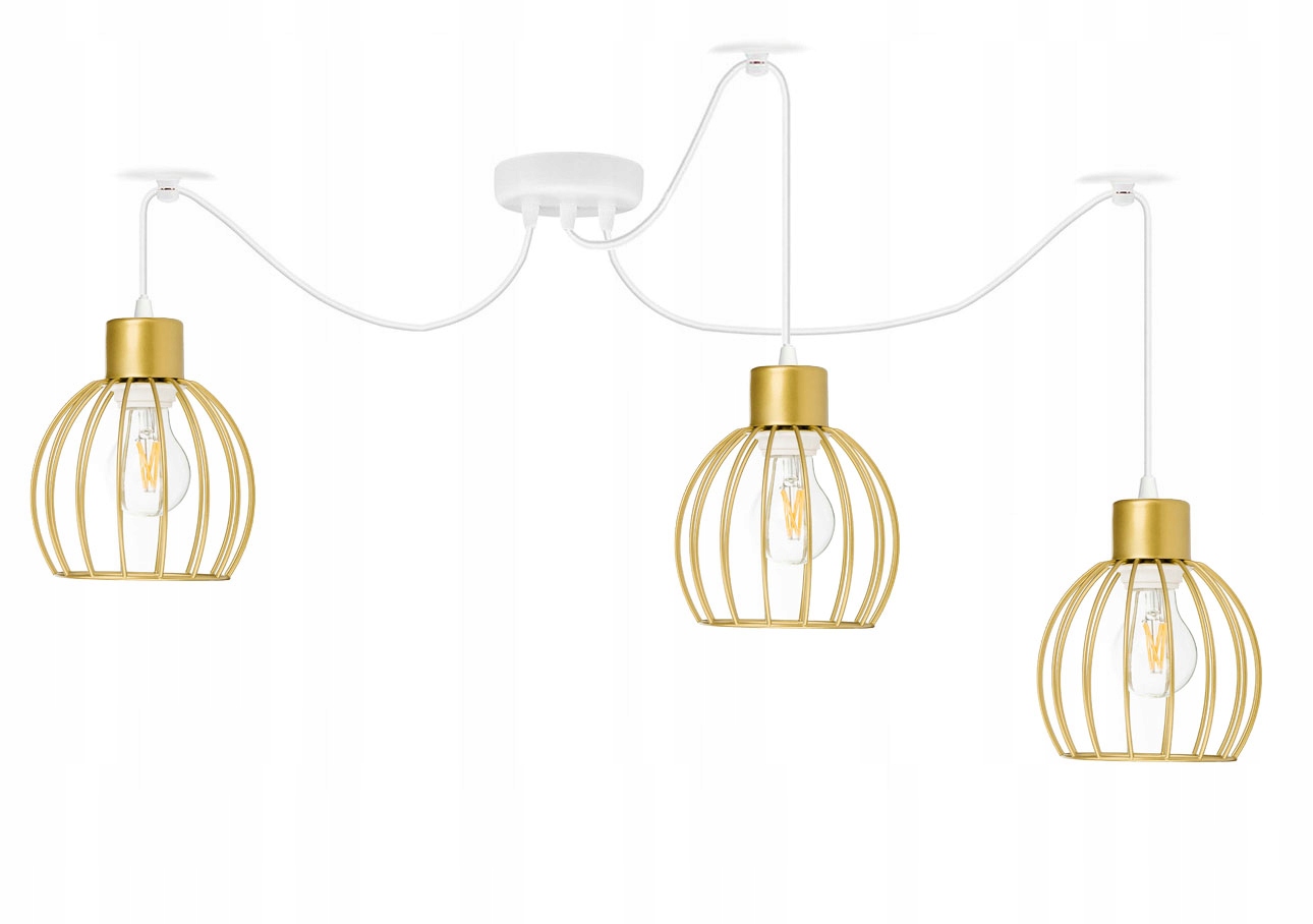 závěsné stropní svítidlo Zwis Loft stínidlo 3xE27 Pavouk