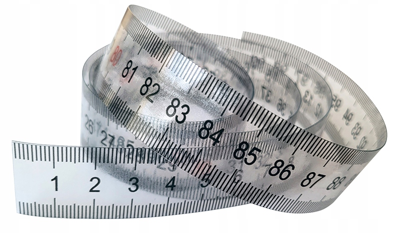 BEZBARWNA Naklejka MIARA SAMOPRZYLEPNA Taśma 100 EAN (GTIN) 5904024851851